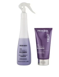 Pravana The Perfect Blonde Masque 5 oz & Seal and Protect Leave-In 10 oz Duo - Picture 1 of 1