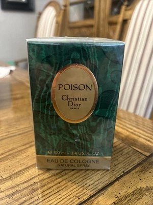 Poison Christian Dior edc 100 ml vintage 1990 nuevo en caja sellado raro Eau De Cologne 3,4 Foto 1 de 4