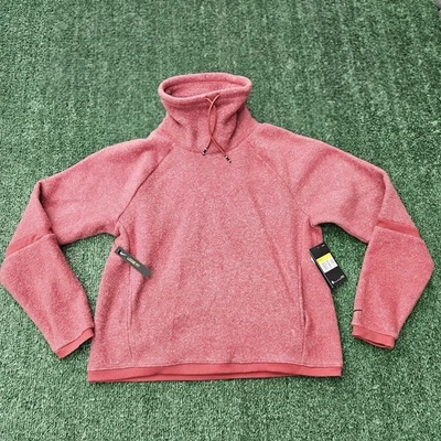 Nike Therma-FIT Mauve Cowl Neck Fleece Pullover Sportswear sz Small NWT - Image 1 of 4