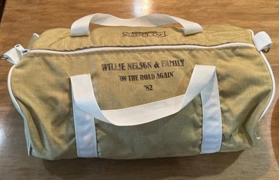 Willie Nelson and Family On The Road Again 1982 bolsa de lona conciertos ritmo Houston Foto 1 de 4