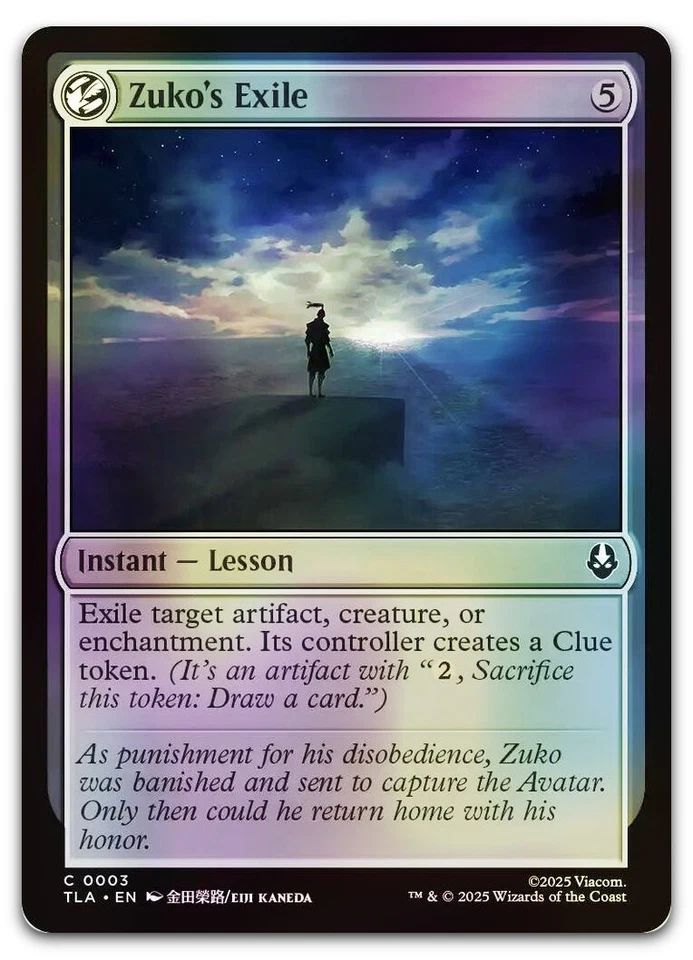 Zuko's Exile #3 (Foil) (NM) TLA Magic MTG - Image 1 of 1