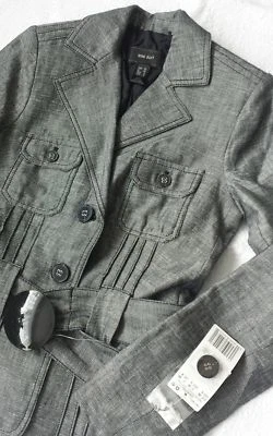 Women's MNG Mango Suit Jacket Linen Grey color sizeUK 8 / EU 36 BNWT - Image 1 of 4