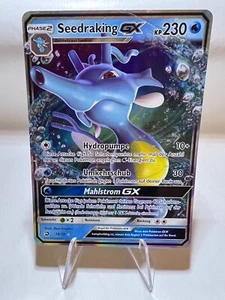 Seedraking GX Pokemon Majestad de Dragones Excelente Alemán Full Art Ultra Raro - Imagen 1 de 2
