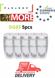 PARADOX Alarma de Seguridad DG85 Exterior Alto Detector de Movimiento Inmunid... - Imagen 1 de 6
