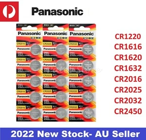 Panasonic CR1616 CR1620 CR1632 CR2016 CR2025 CR2032 2430 2450 2477 Li Battery 3V - Picture 1 of 23