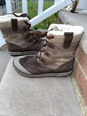Keen Elsa Premium Impermeable Marrón Botas Medianas Talla 8.5 Invierno Senderismo Foto 1 de 4