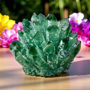 200-600G Large Rare New Find Green Phantom Quartz Crystal Healing Cluster Rocks - Picture 1 of 5