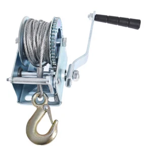 Hand Winch 600 lbs Heavy Duty Steel Cable Crank Gear Winch ATV Boat Trailer - Picture 1 of 6