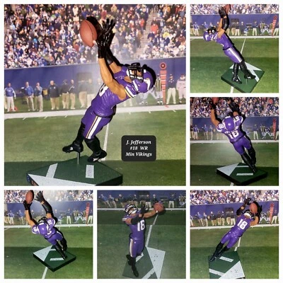 Custom  J. Jefferson #18 WR Min Vikings Mcfarlane (All Purple Uniform) - Image 1 of 4