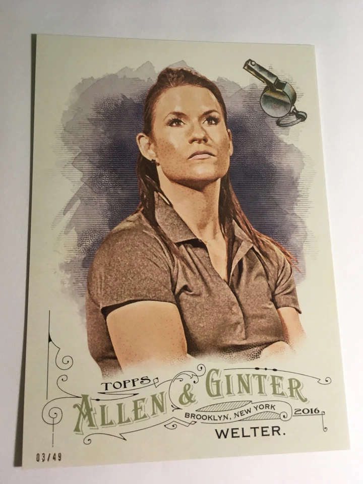2016 Topps Allen & Ginter Jumbo 5x7 Jen Welter Football Coach #’d 14/49 - Image 1 of 1