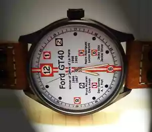 Le Mans Winners Commemorative Watch for 1966 - 1967 - 1968 -1969 Ford GT40 - Picture 1 of 5