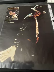 MICHAEL JACKSON ANOTHER PART OF ME / UB40 ORIGINAL ADVERT/ POSTER/CLIPPING - Picture 1 of 3