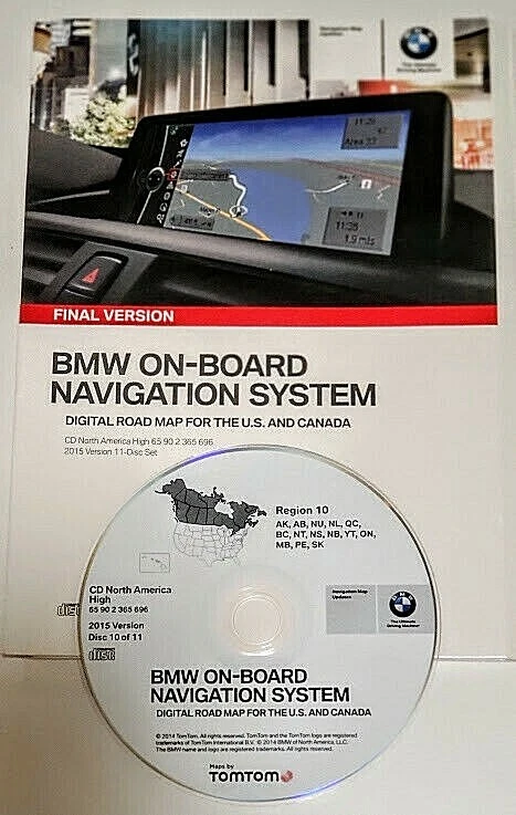 BMW 325i 525i 530i 540i 740i 2002 2003 navegación mapa CD CANADÁ AK AB NU ON Foto 1 de 1