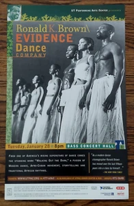 Ronald K. Brown Evidence Dance Company Tour Poster Handbill 11x17" Near MINT - Picture 1 of 3
