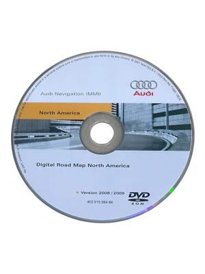 DVD De Navegación AUDI 2008 2009 Versión P/N: 4E0 919 884 BK T1000-13625 - Imagen 1 de 4