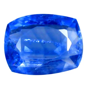 1.28 ct AA+ Wonderful Cushion Shape (8 x 6 mm) Blue Kyanite Natural Gemstone - Picture 1 of 1