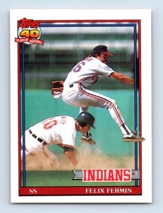 1991 O-Pee-Chee Felix Fermin Cleveland Indians #193 - Picture 1 of 2