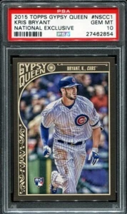 Kris Bryant 2015 Topps Gypsy Queen National Exclusive Rookie pop 10 PSA 10 - Picture 1 of 2