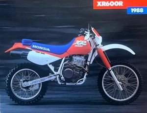 1988 Honda XR600R double-side sales brochure-literature Vintage - Picture 1 of 2