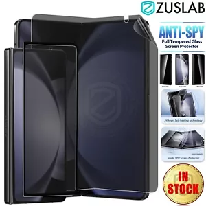 For Samsung Galaxy Z Fold 6 5 4 Privacy Hydrogel+Tempered Glass Screen Protector - Picture 1 of 12