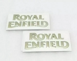 SUITABLE FOR ENFIELD MOTORCYCLE BIKES GOLDEN BADGE ENBLEM MONOGRAM FUEL TANK - Picture 1 of 4