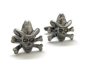 Cowboy Knochen Bandit Manschettenknöpfe Old West Western Manschettenknöpfe Outlaws Western - Bild 1 von 8