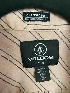 Volcom Shirt Mens XL Misty Rose Short Sleeve Button Down Soft Classic Fit EUC - Picture 1 of 10