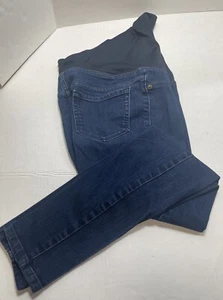 Isabel Maternity Jeggins Size 2/26R, Dark Blue Wash, Gently Worn - Picture 1 of 2