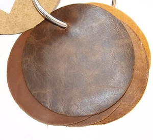 Cow leather full hide best upholstery leather 55 square foot color brown/olive - Picture 1 of 2