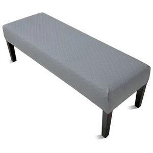 Jacquard Dining Room Bench Covers Stretch Spandex Upholstered Bench Slipcover... - Picture 1 of 8