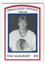 1983-84 Springfield Indians (AHL) Tom McMurchy