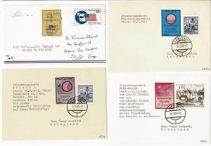 Austrian Rocket Mail Schmiedl Lot of  4 attractive Postcards 1963 - 71 - Picture 1 of 1