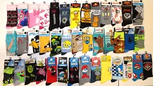 New Cartoon & Movie Nostalgic Novelty Socks Crew Unisex Womens Mens Odd Sox - Picture 1 of 89