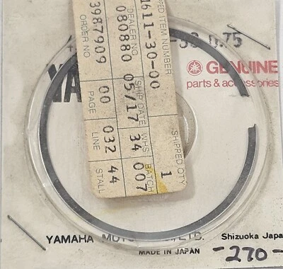 1 NUEVO 1974-1975 Genuino Yamaha MX 100ng 3er Más MX100 OEM 427-11611-30 NOS Foto 1 de 3