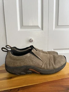 Merrell Mens Jungle Moc Brown Suede Shoes Loafer Slip On Size 14 J60787 - Picture 1 of 7