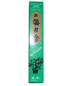 Morning Star japanische Räucherstäbchen, Salbei Weihrauch & Halter, 50 Stöcke pro Schachtel - Bild 1 von 1