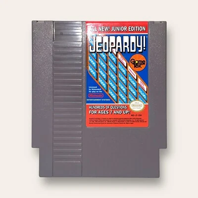 Jeopardy! Junior Edition Nintendo Entertainment System, ( NES, 1989 ) Not Tested - Image 1 of 4