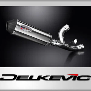 Ducati Supersport 939 2017-19 Slip On 13.5" X-Oval Stainless Exhaust Muffler Kit - Picture 1 of 5
