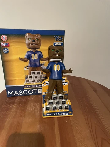 Pittsburgh PITT Roc The Panther Mascot 9x National Champions Bobblehead 28/222 Cover