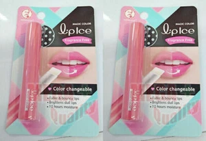 2 x MENTHOLATUM Lip Ice SHEER COLOR Fragrance Free Lip Moisturizer Pink Shade 2g - Picture 1 of 5