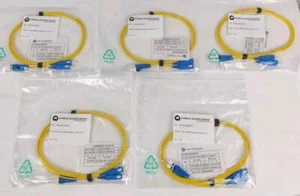 5 Pack - Cable Associates LC-SC SMXB Duplex 2.0mm Fiber Optic Patch Cable (4 Ft) - Picture 1 of 5