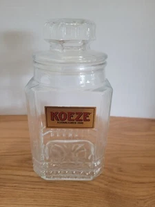 Set of 4 Vintage Koeze 9 ½” Drugstore Glass Apothecary Jar / Canisters - Picture 1 of 4