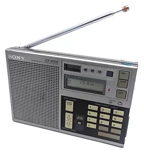 Receptor de radio de onda corta sintetizado Sony ICF-2002 FM/LW/MW/SW PLL de colección - probado - Imagen 1 de 13