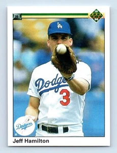 1990 Upper Deck Jeff Hamilton Los Angeles Dodgers #296 - Picture 1 of 2