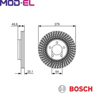 2x BRAKE DISC 0 986 479 699 FOR VOLVO V40/Cross/Country/Hatchback/Van 2.0L 4cyl - Picture 1 of 8