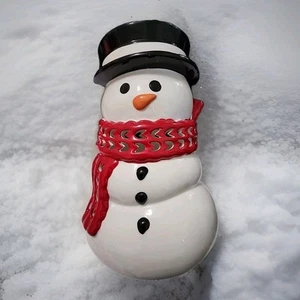 Bath & Body Works Snowman Luminary Holder For Candle 2013 Discontinued - Picture 1 of 9