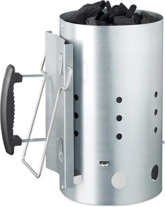 XL Anzündkamin Stahl Grillkohleanzünder BBQ Kamin Grills Grillstarter - Bild 1 von 4