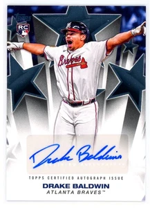 2025 Topps Update Baseball Stars Drake Baldwin RC Auto Atlanta Braves - Bild 1 von 2