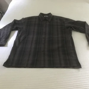 Uniqlo U Men’s Striped Button Up Dress Shirt XL Gray - Picture 1 of 10