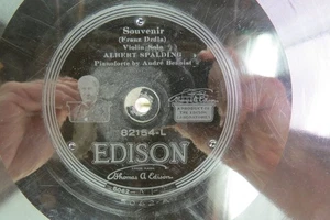 Albert Spalding - EDISON 82154 - Souvenir & Caprice Espagnol - Violin - Imagen 1 de 4